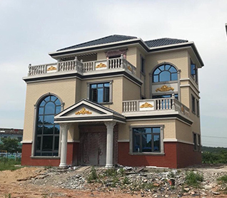 武漢三層別墅設計及施工完工圖