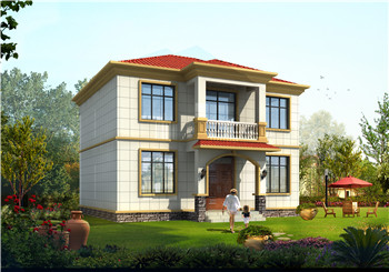 農(nóng)村二層樓房設(shè)計(jì)圖紙,含全套設(shè)計(jì)方案(施工圖+效果圖)