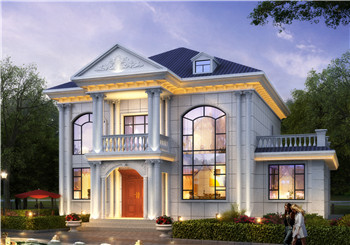 170平方米農村二層房屋設計施工圖，外觀圖時尚、好看