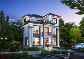 115平方米農(nóng)村三層別墅設(shè)計(jì)圖，預(yù)算30萬左右