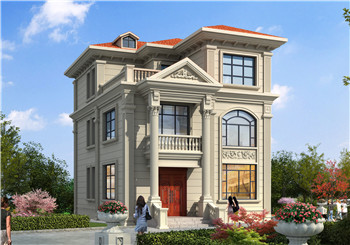 小戶型現代新農村三層房屋設計建筑圖及效果圖