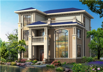 50萬(wàn)以內(nèi)的歐式三層房屋別墅施工設(shè)計(jì)圖紙及效果圖