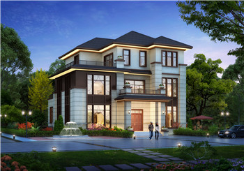 鄉(xiāng)村三層別墅施工圖紙帶效果圖，田園別墅設(shè)計圖紙推薦