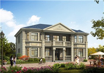 30萬簡歐私人二層別墅方案（全套設計圖紙+效果圖），自建房圖紙