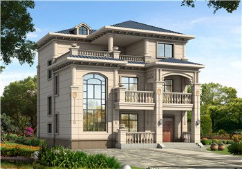 好看的三層樓別墅圖片及全套建筑施工設計圖紙