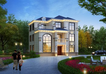 130多平方米新農(nóng)村三層別墅建筑設(shè)計圖及效果圖