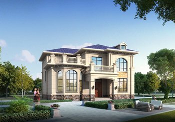 好評不斷二層簡歐房屋設計圖,占地150平,農村建房就選它