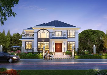 四開間兩層別墅設(shè)計(jì)圖，農(nóng)村自建住著舒適的好方案！