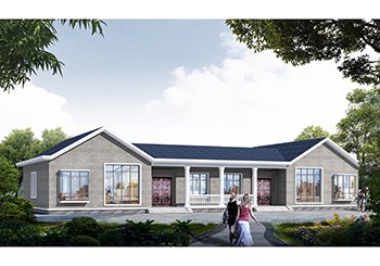 實(shí)用一層倆兄弟小別墅設(shè)計(jì)圖，平房也能建雙拼，既大氣又有面子