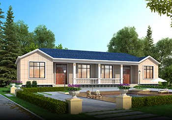 高顏值又實用的一層雙拼鄉村別墅設計圖，舒適度堪比豪宅