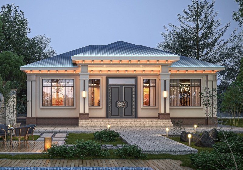 網(wǎng)紅農(nóng)村一層小別墅設(shè)計(jì)圖，建一層的必看