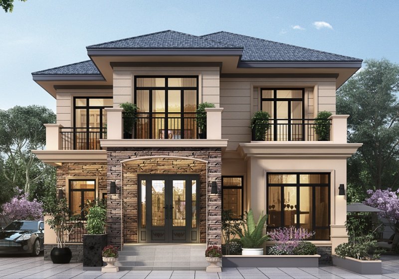 經(jīng)典美式二層小別墅設(shè)計圖，回鄉(xiāng)建房不可不看的經(jīng)典之作