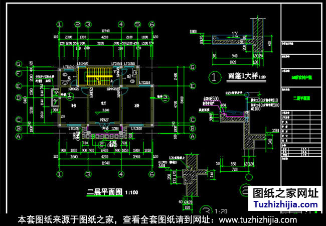 實用三層鄉村別墅設計圖(外觀效果圖)