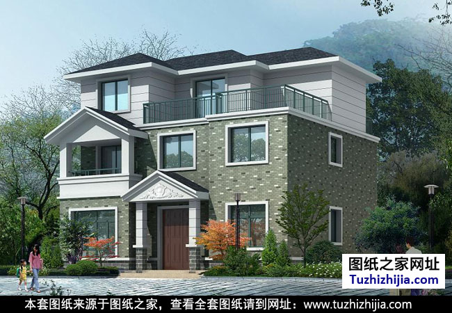 新農村三層房屋設計圖紙效果圖