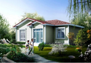 農村一層房屋設計圖占地面積：11.3x8.3平方米造價預算：15萬以內.