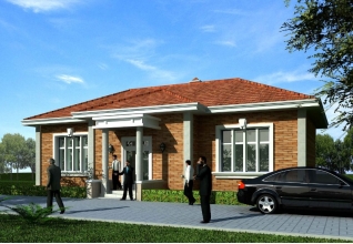 160平方米一層平房建筑圖16x10米造價(jià)：10萬農(nóng)村別墅設(shè)計(jì)圖！