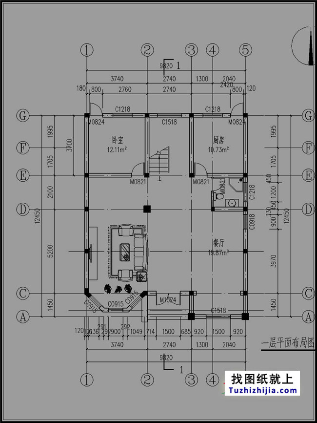 130平方米農村四層別墅設計圖紙及效果圖