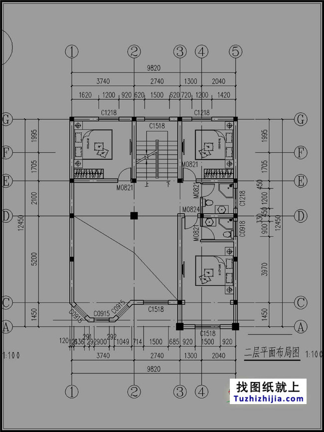 130平方米農村四層別墅設計圖紙及效果圖
