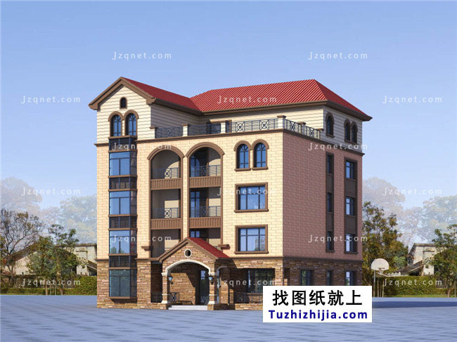 250平方米農村五層別墅設計圖紙