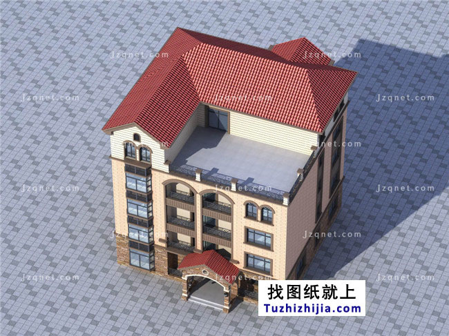 250平方米農村五層別墅設計圖紙