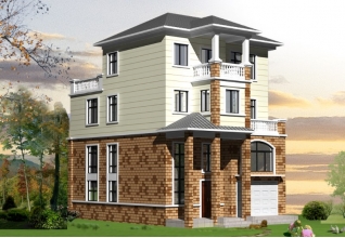 農村四層帶商鋪的房屋設計圖紙，造價40萬內