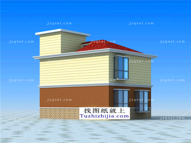 90平方米農(nóng)村二層房屋設(shè)計(jì)圖紙(施工圖+效果圖)