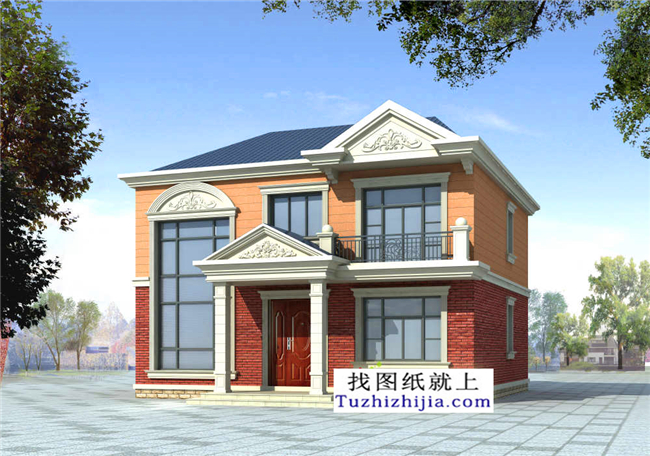 115平方米農村二層實用小復式房屋設計整套施工圖紙