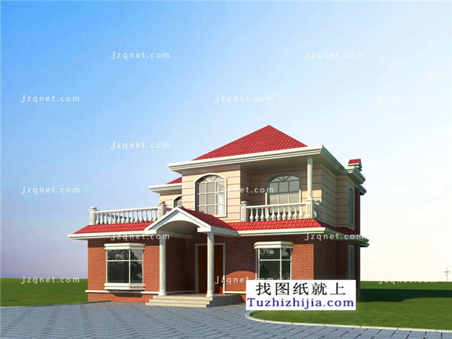 162平方米二層小別墅設(shè)計(jì)圖紙及效果圖大全，12X13米