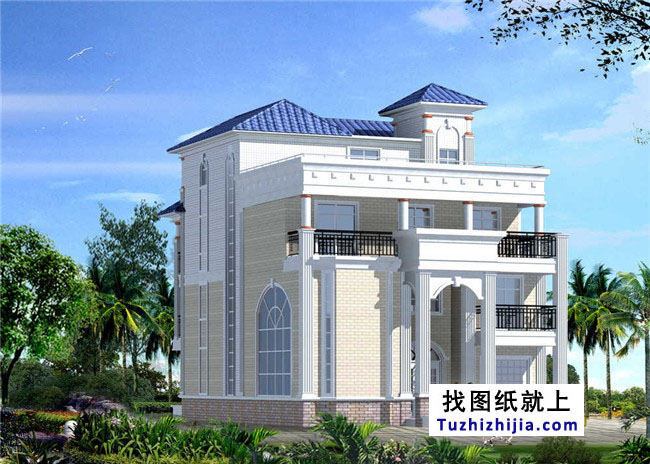 160平方米新農村三層半別墅設計圖