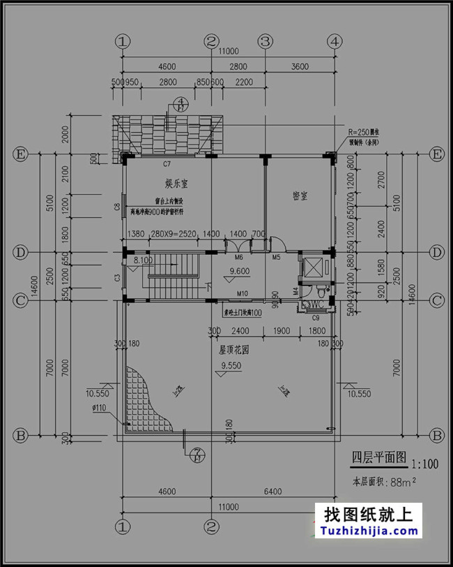 160平方米新農村三層半別墅設計圖