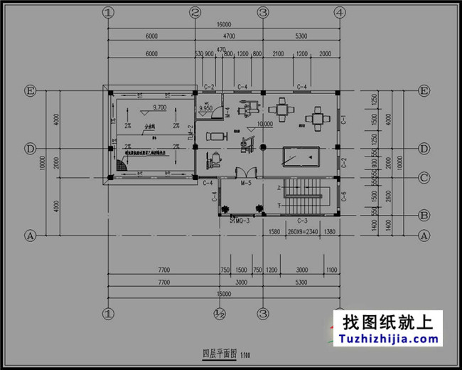 160平方米四層房屋設計圖紙