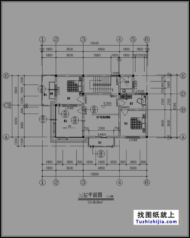 110平方米新農村三層別墅設計圖