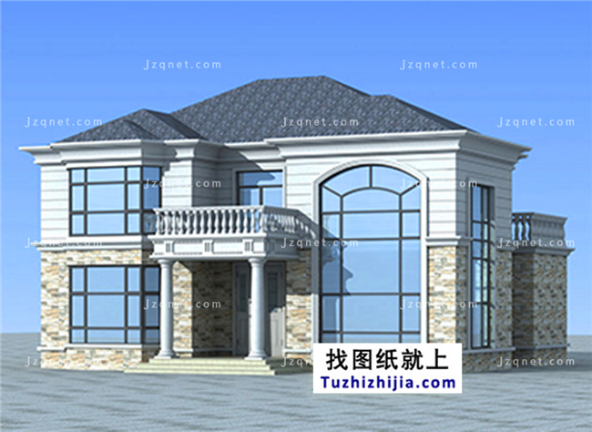 183平方米新農村自建二層小別墅設計圖及效果圖,15X13米