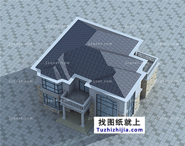 183平方米新農村自建二層小別墅設計圖及效果圖,15X13米