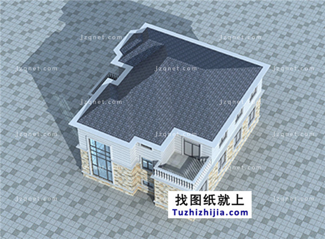 183平方米新農村自建二層小別墅設計圖及效果圖,15X13米