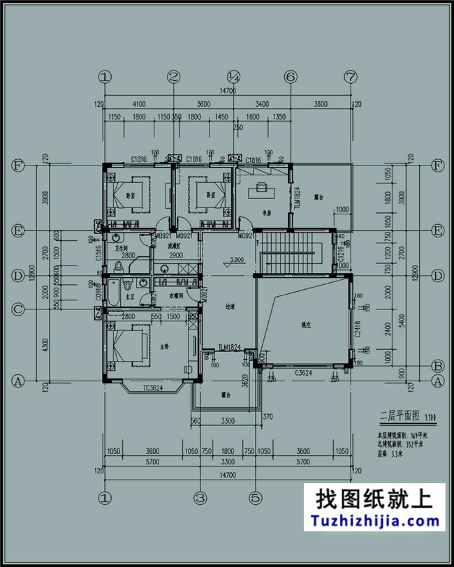 183平方米新農村自建二層小別墅設計圖及效果圖,15X13米