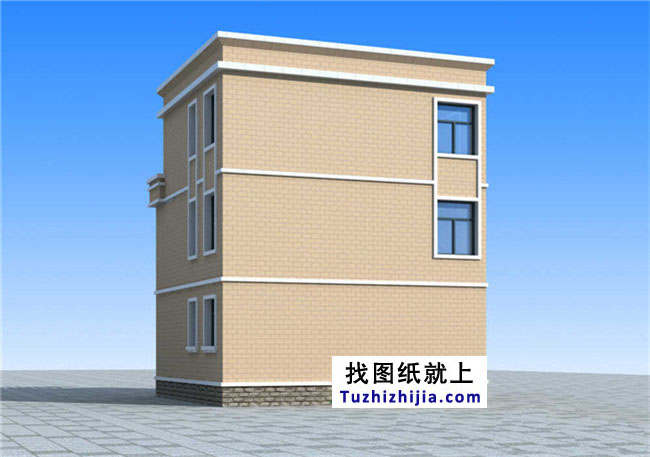 80平方米新農村三層房屋設計圖