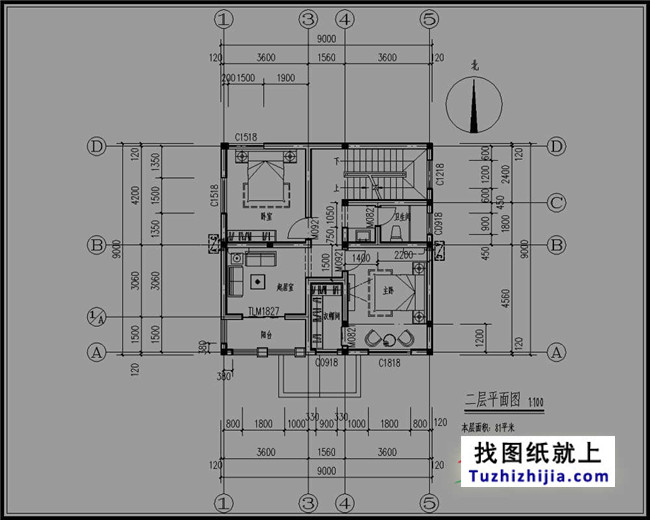 80平方米新農村三層房屋設計圖