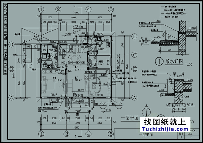 88平方米農村二層小戶型自建房屋設計圖紙帶外觀效果圖，10x9米