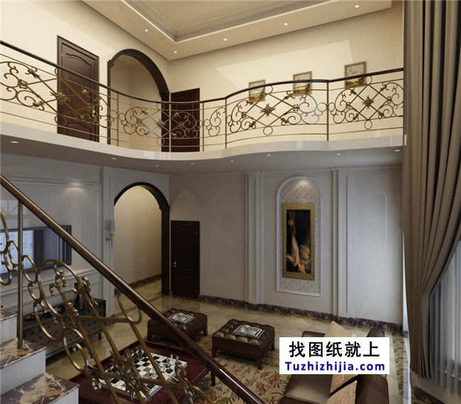 歐式風(fēng)格三層別墅建筑設(shè)計(jì)圖