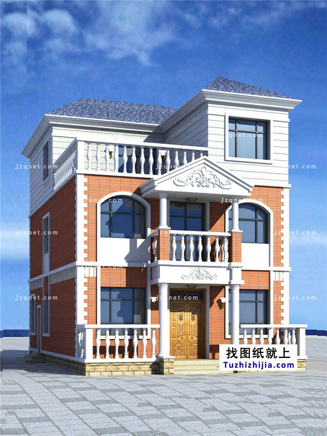 105平方米新農村三層別墅設計圖