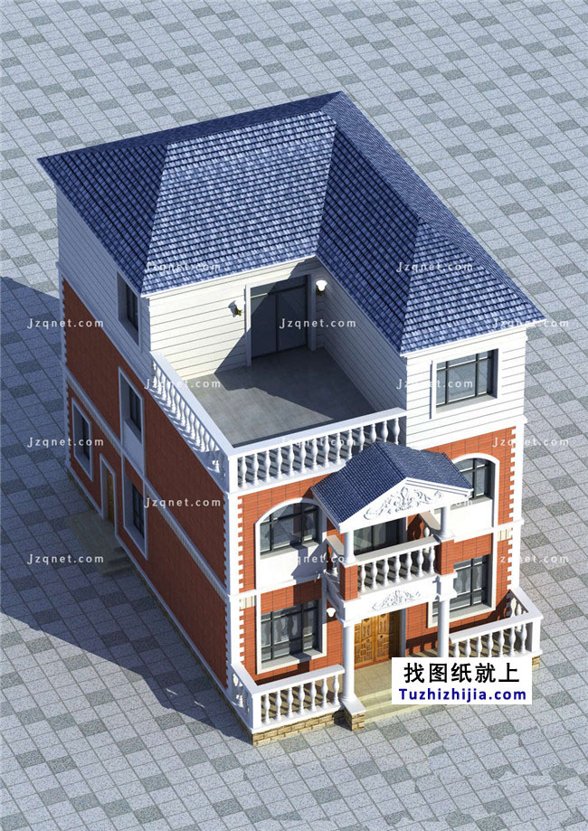 105平方米新農村三層別墅設計圖
