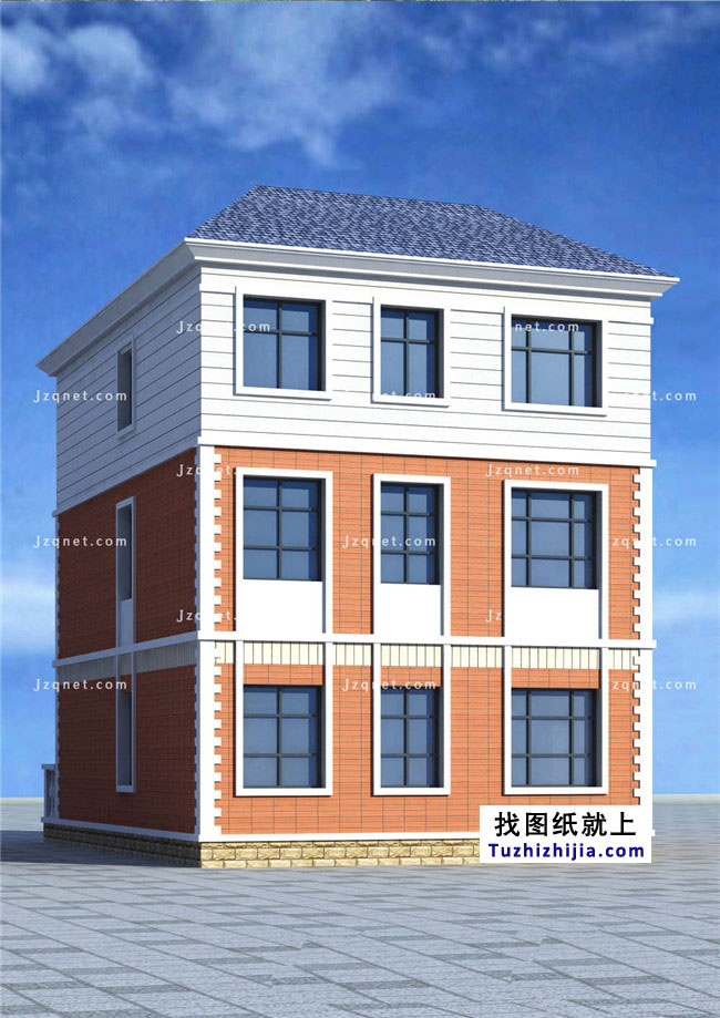 105平方米新農村三層別墅設計圖