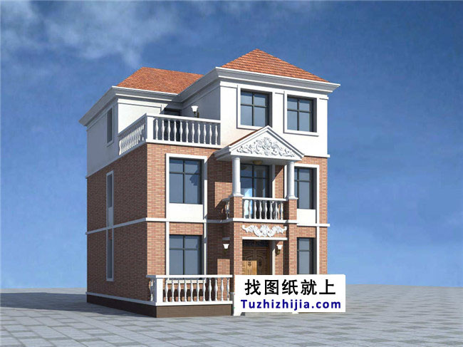 兩層半新農村別墅設計圖紙