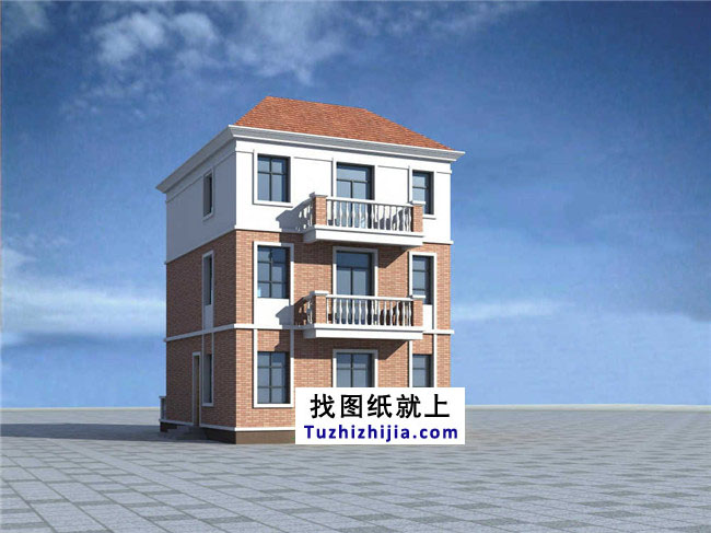 兩層半新農村別墅設計圖紙