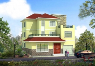 150平方米三層新農(nóng)村自建別墅設計圖紙13x12米