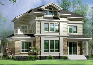 220平方米帶地下室的農(nóng)村三層別墅建筑設(shè)計圖紙帶外觀17x13米