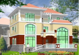 280平方米非常洋氣的三層別墅戶(hù)型設(shè)計(jì)建筑圖紙16x18米