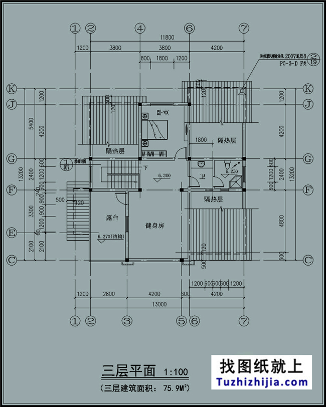 180平方米農村三層別墅建筑設計圖及外觀圖,13x14米