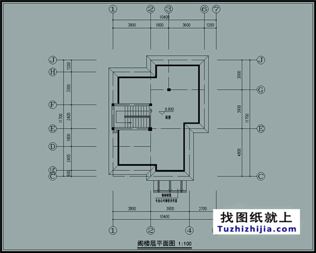 造價：26萬左右新農村帶閣樓的三層別墅施工圖紙,10*14米120平方米